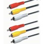 Cablu 3 x RCA tata - 3 x RCA tata, HQ, lungime 10 m