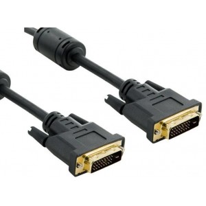Cablu monitor DVI-D (24 +1) - DVI-D (24 +1) M / M 1.8m, Dual Llik, ferita 
