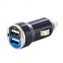 Încărcător de maşină cu 2 USB, 12-24V 1000 + 2100mA, Whitenergy