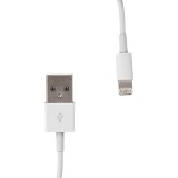 Cablu USB 2.0 pt iPhone 5 transfer / incarcare, 30cm, alb, Whitenergy 09978