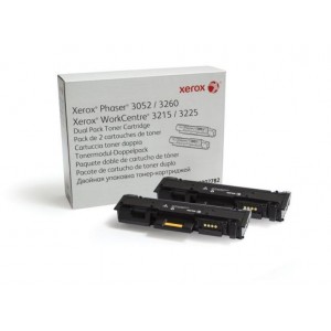 Set 2 cartuse originale Toner Xerox Phaser 3052/3260, WorkCentre 3215/3225, 2 x 3000 = 6000 pagini