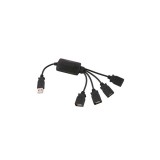 Hub USB 4 porturi pe cablu