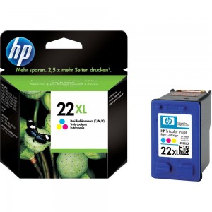 Cartus HP 22 XL, Original, Color, capacitate mare 415 pagini