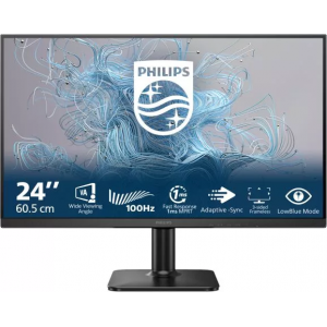 Monitor LED 23.8 inch FHD VA 1 ms 100 Hz, Philips 24E2N1100LB 