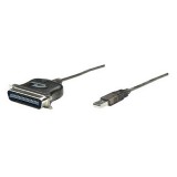 Adaptor USB la Paralel Printer IEEE1284 Centronics 36pin,  Manhattan 317474, convertizor imprimanta USB la paralel Centronics 36