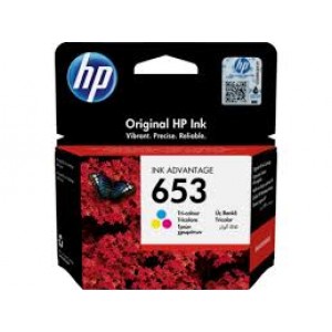 Cartus HP 653 Color, 200 pagini, cerneala, 3YM74AE, original HP DeskJet Plus Ink Advantage 6000 6400 6475 6075