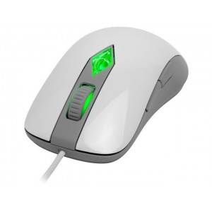 Mouse gaming SteelSeries Sims 4, Alb, 1600dpi, LED RGB, Lungime cablu USB 2 m, 6 butoane/rotite 