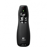 Pointer Presenter Wireless Logitech R400, fara fir, 2.4GHz, USB, negru, Plug and Play