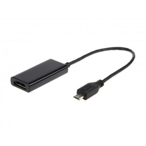 Cablu adaptor MHL 5 pini - MICRO USB (tata) la HDMI (mama) -  GEMBIRD A-MHL-002