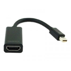 Adaptor mini Displayport tata la HDMI mama,  GEMBIRD A-MDPM-HDMIF-02 Gembird adapter mini displayport 1.1->HDMI, on cable, black 