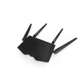 Router Wireless TENDA AC6, Dual- Band AC1200, 1*10/100Mbps WAN port, 3*10/100Mbps LAN ports, 4 antene externe 5dBi, 1*WiFi on/off, 1* Reset/WPS button.