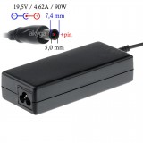 Alimentator LAPTOP DELL 19.5V 4.62A 90W CONECTOR 7.4x5.0 mm + pin, Akyga notebook power adapter AK-ND-07