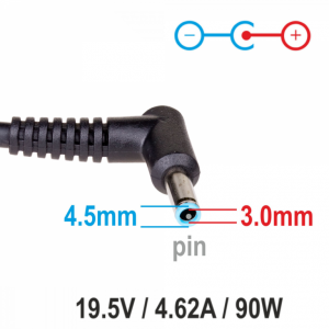 Alimentator Dell 19.5V 4.62A Mufa blue pin 4.5x3.0, ORIGINAL