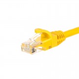 Cablu de retea UTP 1m RJ45, snagless boot, NETRACK, yellow