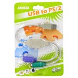 Cablu adaptor USB la 2 PS2 Intex