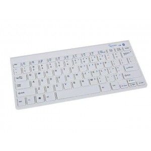 Tastatura  bluetooth, slimline, compacta, alba, US Layout