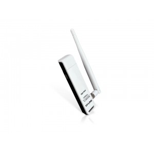Adaptor wireless TP-Link TL-WN722N v.1.10, chipset Atheros AR9271, Linux, N150 HIGH GAIN, USB2.0, antena detasabila 4dBi,  1T1R
