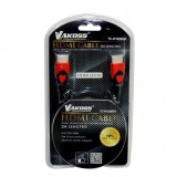 Cablu HDMI M - HDMI M, 2m, HighQuality, Vakoss TC-H1826GK, black / red