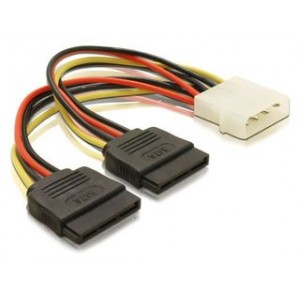 Cablu alimentare de la molex la 2xsata 