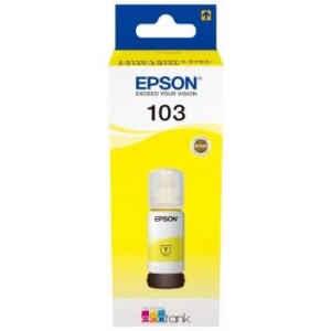 Epson 103 yellow - Flacon cerneala galbena  EcoTank  | 65 ml | L3150 L3111 L3110 L5190 L3270 (C13T00S44A)