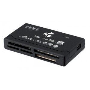  Cititor carduri I-BOX, USB, 6 SLOTS, EXTERN, negru