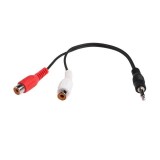 Cablu mini jack 3.5 la 2 x RCA M / F, 0.2m, blister 