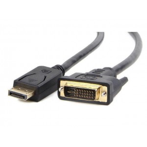 Cablu Displayport (tata) - > DVI-D (24+1pini) tata lungime 1m