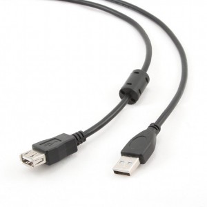CABLU USB prelungitor 4.5M, GEMBIRD,  USB 2.0 (T) la USB 2.0 (M), 4.5m, premium, conectori auriti