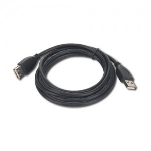 CABLU USB prelungitor 4,5M, USB 2.0 tata-mama, conectori auriti, negru, GEMBIRD