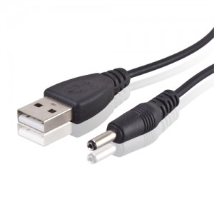 Cablu alimentare USB la DC jack 3.5x1.35mm, lungime 60cm