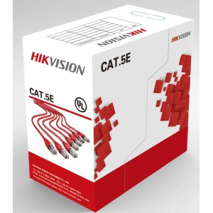 Cablu UTP cat5E cupru integral, 305 metri, Hikvision, DS-1LN5E-S, 4x24AWG