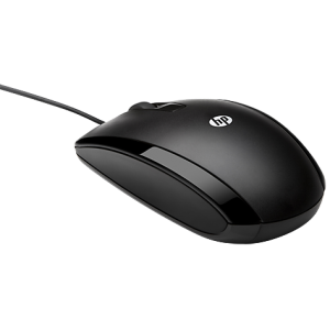Mouse HP Wired USB X500 Optic, Interfata USB, Butoane 3, Rotite 1, Greutate 106 g, Dimensiuni 115.10 x 63.50 x 35.38 mm, Culoare neagra