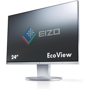 Monitor LED 23.8" IPS EIZO EV2450, Full HD, DisplayPort, DVI, HDMI, boxe, gama profesional, alb