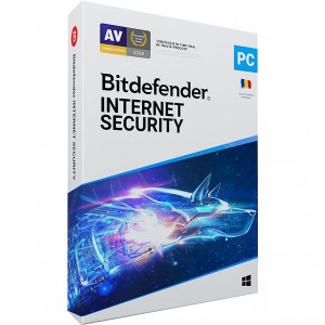 Antivirus Bitdefender Internet Security 2020 - Licenta noua retail 1 an, 3 PC, anti-ransomware, control parental, Anti-tracker, monitorizare microfon, protectia confidentialitatii