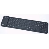 Tastatura GEMBIRD. BLUETOOTH, FLEXIBILA, layout Apple - 109 taste, Black, "KB-BTF3-B-US"