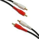 Cablu 2 x RCA TATA  la 2 x RCA TATA, lung de 1.5m, 4mm