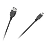 Adaptor OTG USB mama - mini USB tata, cu cablu lungime 1m, otg mini usb, otg mini-usb (testat OK case marcat)