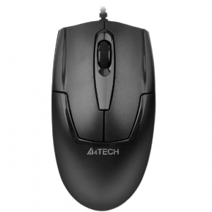  Mouse A4tech cu fir, optic, V-Track OP-540NU, 1000dpi, negru, Metal feet, USB