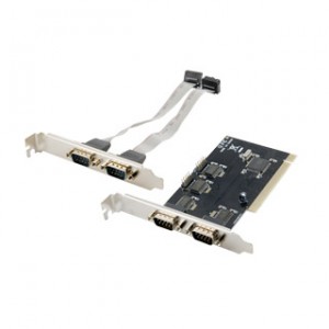 Controller 4World 4 porturi RS-232 (COM) la PCI