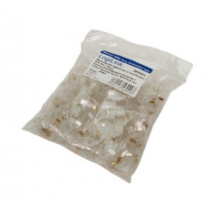 Set 100 Mufe RJ45, CAT5, neecranate, 100 buc MUFA UTP CAT 5E, LOGILINK