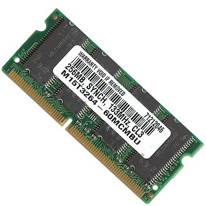 Sodimm SDRAM 256MB PC133 CL3 144p 16x16 , Micron, AHR, MT8LSDT3264HG-133C2