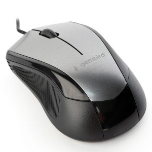MOUSE optic cu fir USB lungime 1.35M, 1600 dpi, butoane/scroll 6/1, , negru / gri, GEMBIRD „MUS-6B-01-BG” 