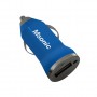 Încărcător de maşină cu USB, Albastru, 1A, DC 12-24V Msonic MY3241UB