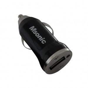 Încărcător de maşină cu USB, Negru, 1A, DC 12-24V Msonic MY3241UK