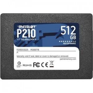 SSD 512GB Serial ATA III 2.5" Patriot Memory P210