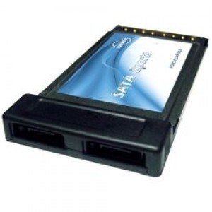 PCMCIA CARD to 2 x SATA (adaptor cu 2 mufe sata pe port PCMCIA pentru laptop)