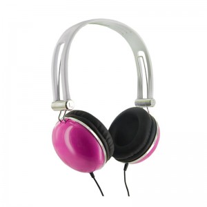 Casti 4World stereo cu pernite de urechi confortabile ''Colors'', roz