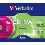 Verbatim CD-RW Colorate 4x 