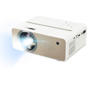 Mini Videoproiector Acer AOpen QF12, White-Gold, FHD, 50000 ore, telecomanda, HDMI