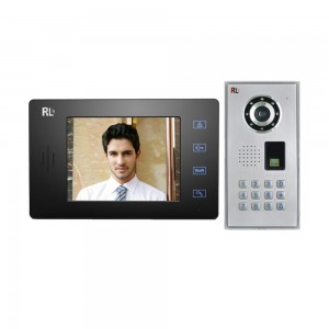 Kit Videointerfon cu display 7" color si cititor ID incorporat, pentru casa sau birou, RL-10MID